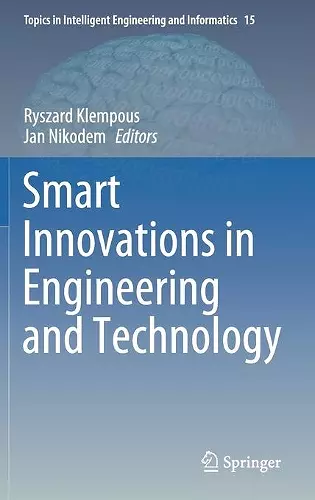 Smart Innovations in Engineering and Technology cover