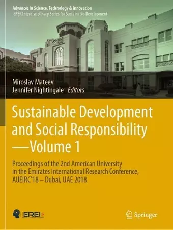 Sustainable Development and Social Responsibility—Volume 1 cover