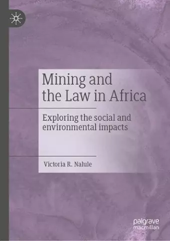 Mining and the Law in Africa cover