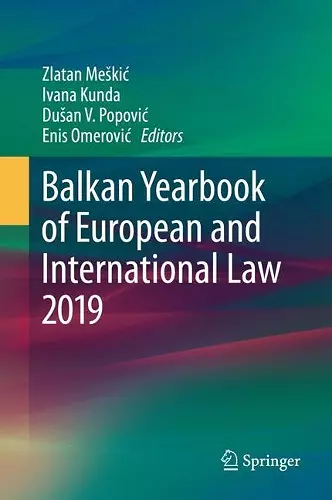 Balkan Yearbook of European and International Law 2019 cover