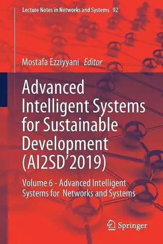 Advanced Intelligent Systems for Sustainable Development (AI2SD’2019) cover