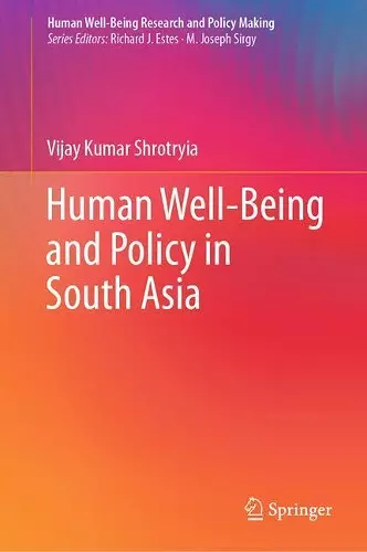 Human Well-Being and Policy in South Asia cover