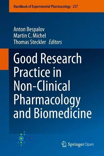 Good Research Practice in Non-Clinical Pharmacology and Biomedicine cover