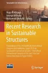 Recent Research in Sustainable Structures cover