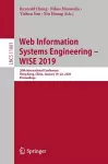 Web Information Systems Engineering – WISE 2019 cover