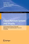 Future Network Systems and Security cover