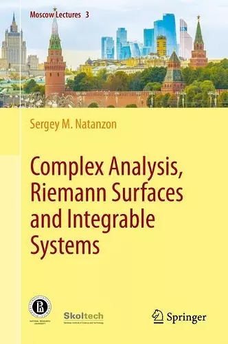 Complex Analysis, Riemann Surfaces and Integrable Systems cover