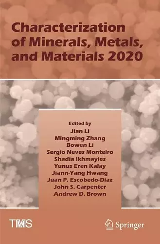 Characterization of Minerals, Metals, and Materials 2020 cover