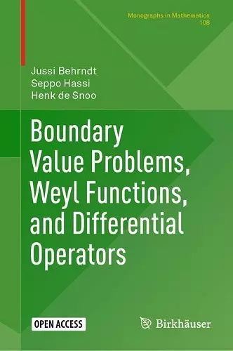 Boundary Value Problems, Weyl Functions, and Differential Operators cover