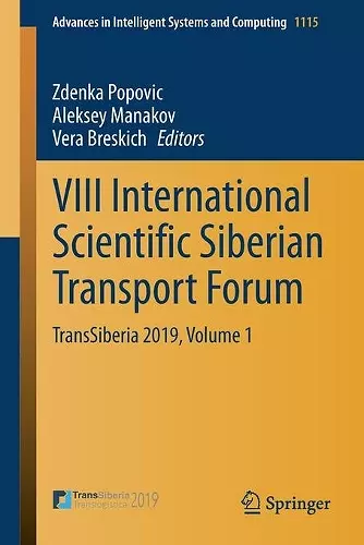 VIII International Scientific Siberian Transport Forum cover