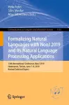 Formalizing Natural Languages with NooJ 2019 and Its Natural Language Processing Applications cover