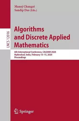 Algorithms and Discrete Applied Mathematics cover