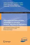 Information and Communication Technologies in Education, Research, and Industrial Applications cover