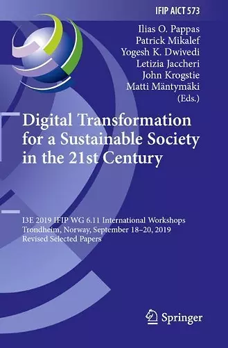 Digital Transformation for a Sustainable Society in the 21st Century cover