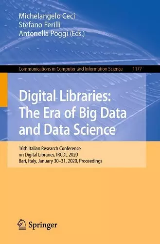 Digital Libraries: The Era of Big Data and Data Science cover