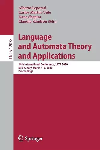 Language and Automata Theory and Applications cover