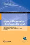 Maple in Mathematics Education and Research cover