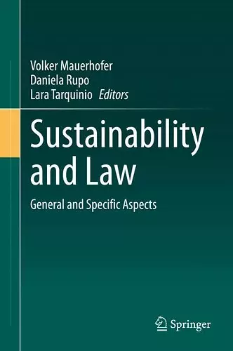 Sustainability and Law cover