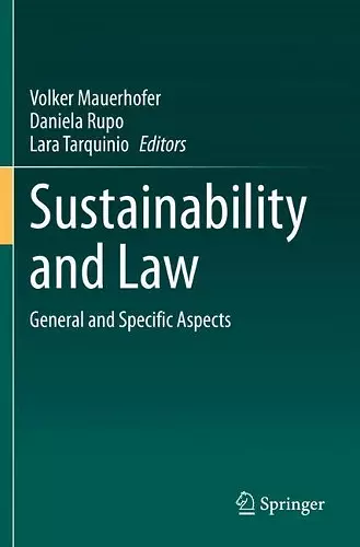 Sustainability and Law cover