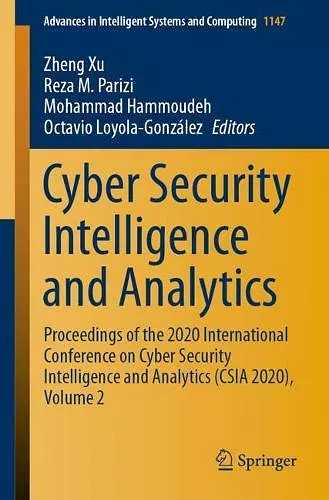 Cyber Security Intelligence and Analytics cover