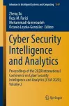 Cyber Security Intelligence and Analytics cover