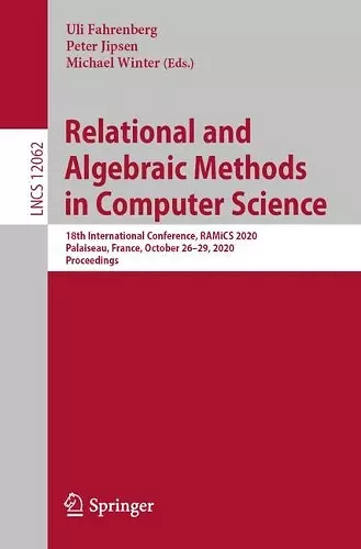 Relational and Algebraic Methods in Computer Science cover