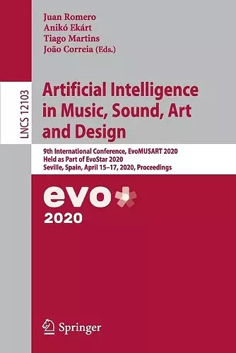 Artificial Intelligence in Music, Sound, Art and Design cover