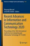 Recent Advances in Information and Communication Technology 2020 cover