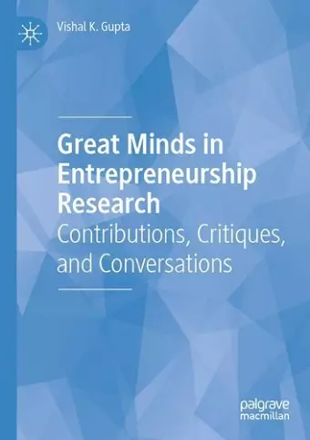 Great Minds in Entrepreneurship Research cover