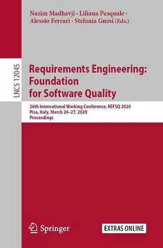 Requirements Engineering: Foundation for Software Quality cover