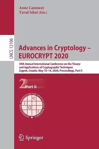 Advances in Cryptology – EUROCRYPT 2020 cover