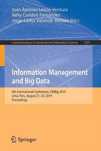 Information Management and Big Data cover