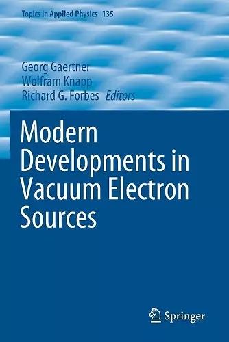 Modern Developments in Vacuum Electron Sources cover