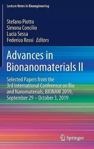Advances in Bionanomaterials II cover