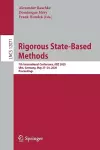 Rigorous State-Based Methods cover