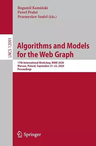 Algorithms and Models for the Web Graph cover