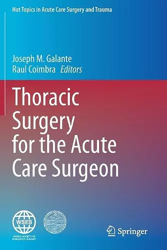 Thoracic Surgery for the Acute Care Surgeon cover