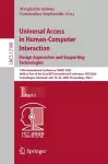 Universal Access in Human-Computer Interaction. Design Approaches and Supporting Technologies cover