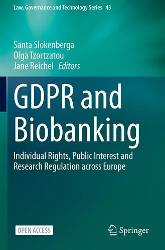 GDPR and Biobanking cover