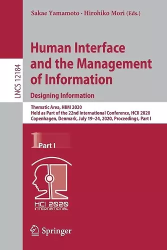 Human Interface and the Management of Information. Designing Information cover