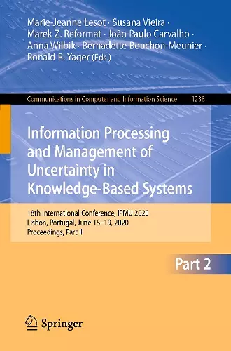 Information Processing and Management of Uncertainty in Knowledge-Based Systems cover