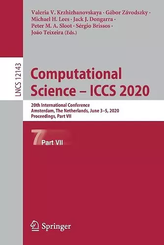 Computational Science – ICCS 2020 cover