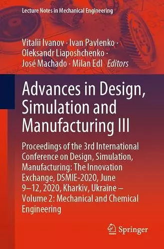 Advances in Design, Simulation and Manufacturing III cover