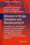 Advances in Design, Simulation and Manufacturing III cover