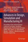 Advances in Design, Simulation and Manufacturing III cover