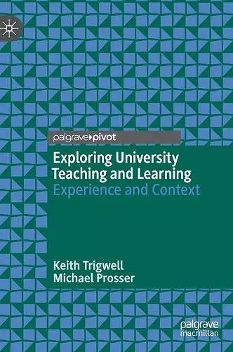 Exploring University Teaching and Learning cover
