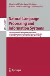 Natural Language Processing and Information Systems cover