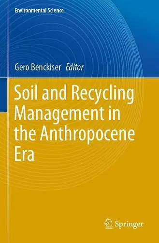 Soil and Recycling Management in the Anthropocene Era cover