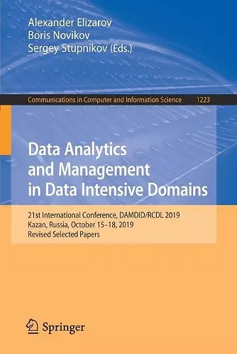 Data Analytics and Management in Data Intensive Domains cover