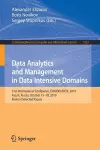 Data Analytics and Management in Data Intensive Domains cover